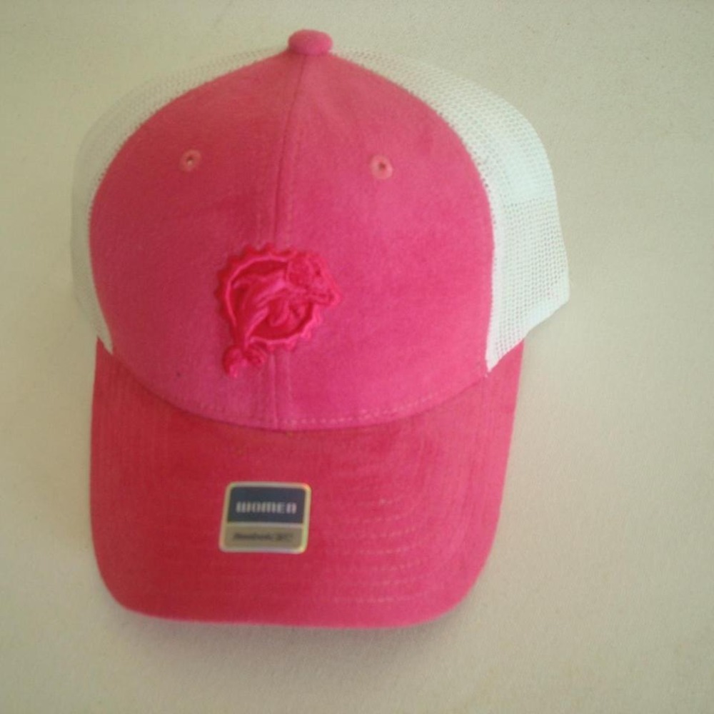 MIAMI DOLPHINS WOMENS TRUCKER SNAPBACK REEBOK HAT CAP VINTAGE‎ 00S Y2K D1
